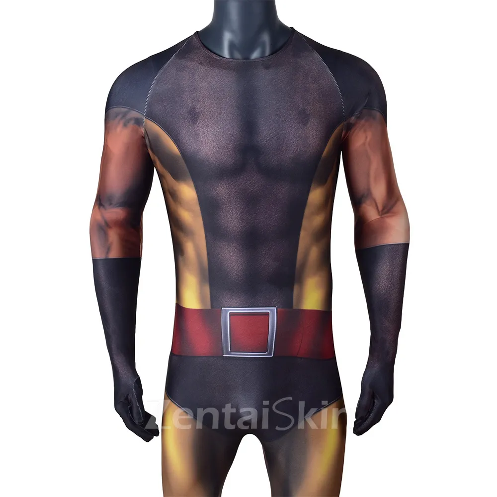 Second Skin Comic Book Hero Wolverine Costumes Show Costumes Stage Costumes Anime Cosplay Zentai Cosplay Costume
