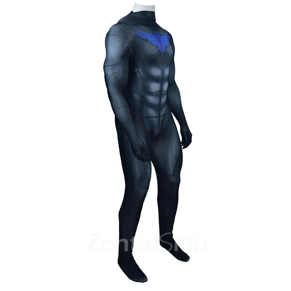 Second Skin DC Nightwing Nightwing Cosplay Zentai Costume Cosplay Zentai Halloween Cosplay Zentai Costume Costume