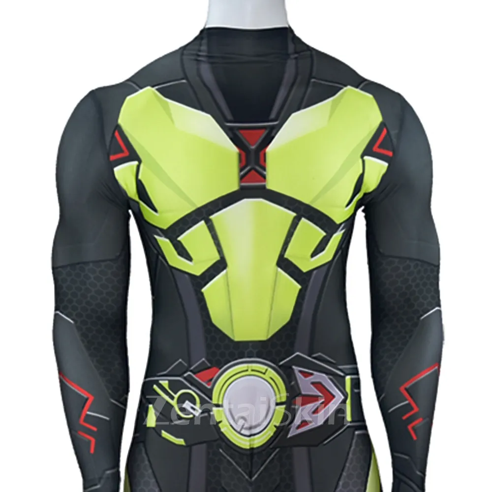 Second Skin Zero-one Sublimation Locust Kamen Rider Gotchard Costume Tights: Cosplay Zentai Cosplay Costume