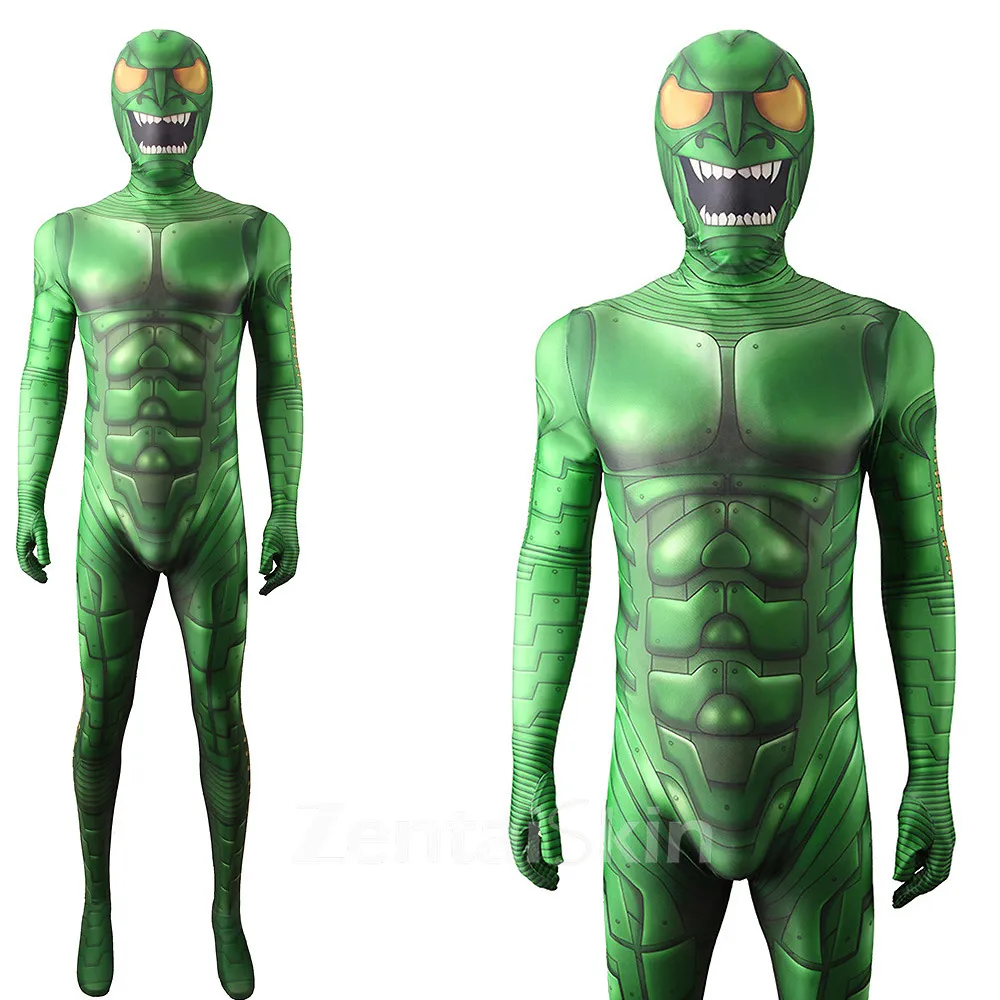 Second Skin Movie Hero No Way Home Green Goblin Costume Cosplay Zentai Costume