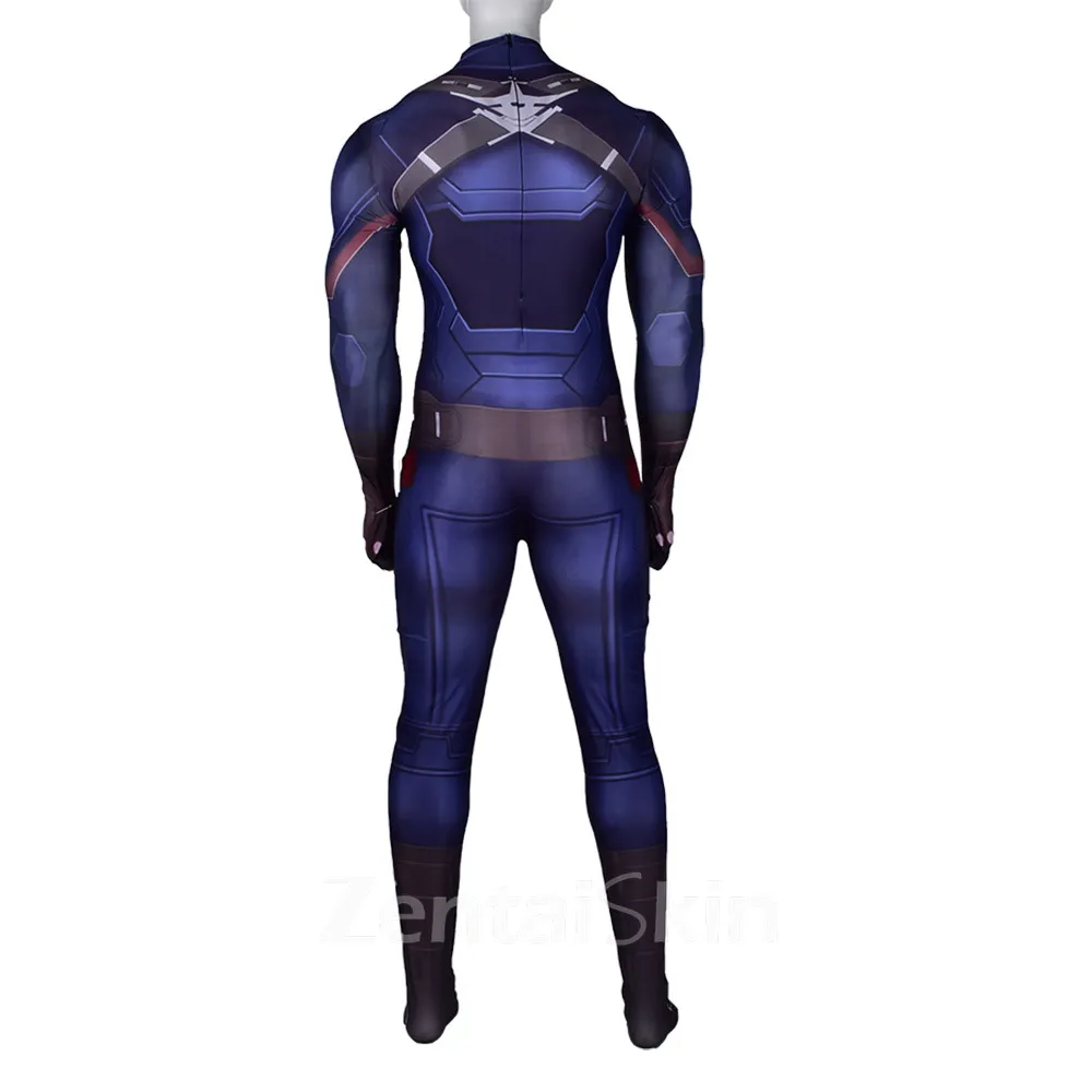 Second Skin Infinity War Captain America Cosplay Zentai Rogers Cosplay Zentai Costume Halloween Costume
