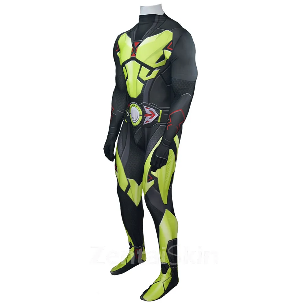Second Skin Zero-one Sublimation Locust Kamen Rider Gotchard Costume Tights: Cosplay Zentai Cosplay Costume