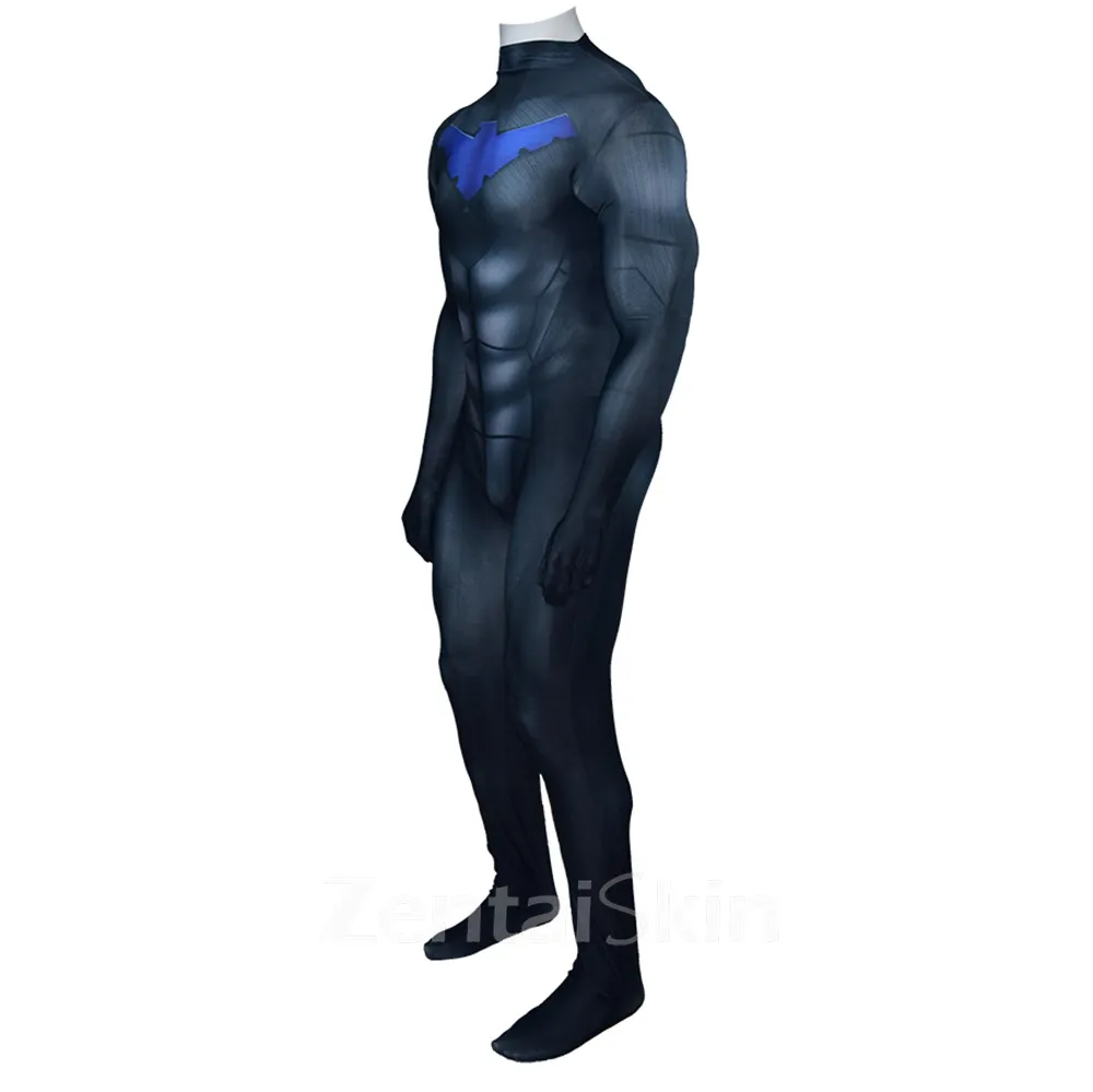 Second Skin DC Nightwing Nightwing Cosplay Zentai Costume Cosplay Zentai Halloween Cosplay Zentai Costume Costume