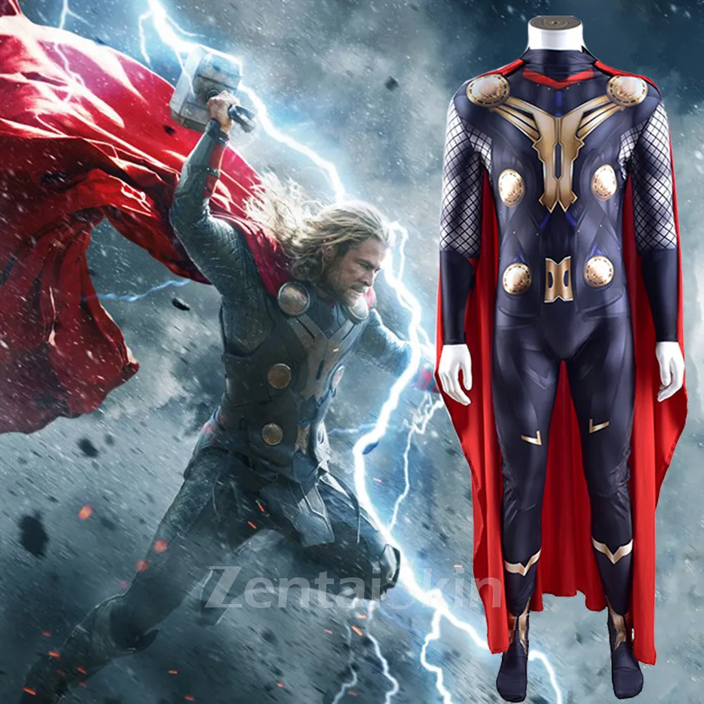 Second Skin Thor Cosplay Zentai Costume Cosplay Zentai Halloween Stage Costumes Show Costumes