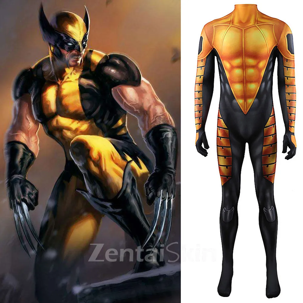Zentai Second Skin Halloween Costumes DC Wolverine Stage Costumes