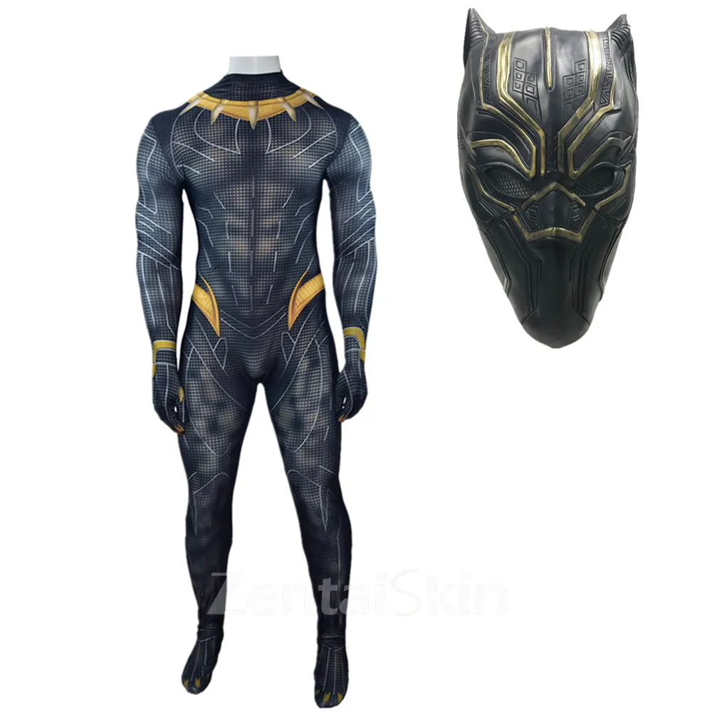 Second Skin Black Panther 2 Black Panther Cosplay Zentai Costume Cosplay Zentai Stage Costumes Cos Show Costumes