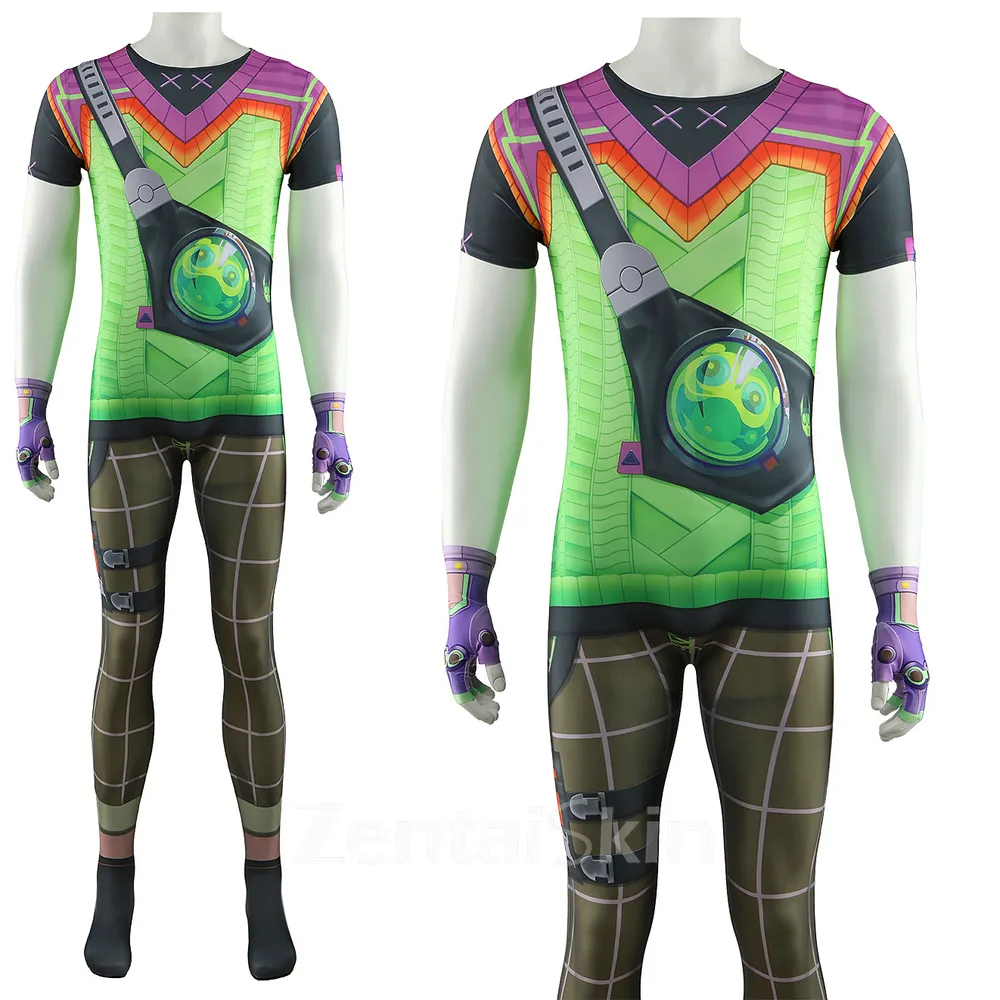 Second Skin Valorant Cosplay Zentai Costume Agent Gaik Fanplay Costume Cosplay Zentai Jumpsuit
