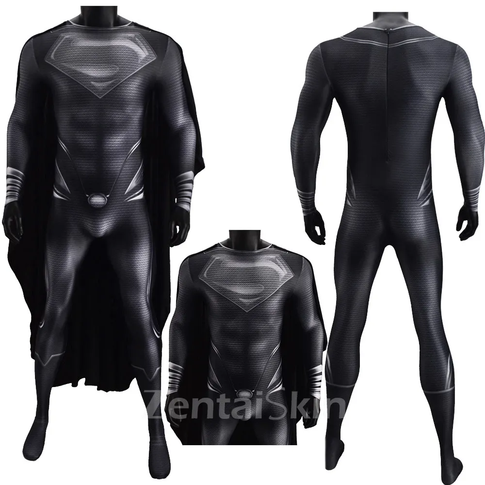 Second Skin Superman Costume Man of Steel Superman Halloween Tights Cosplay Zentai Costume