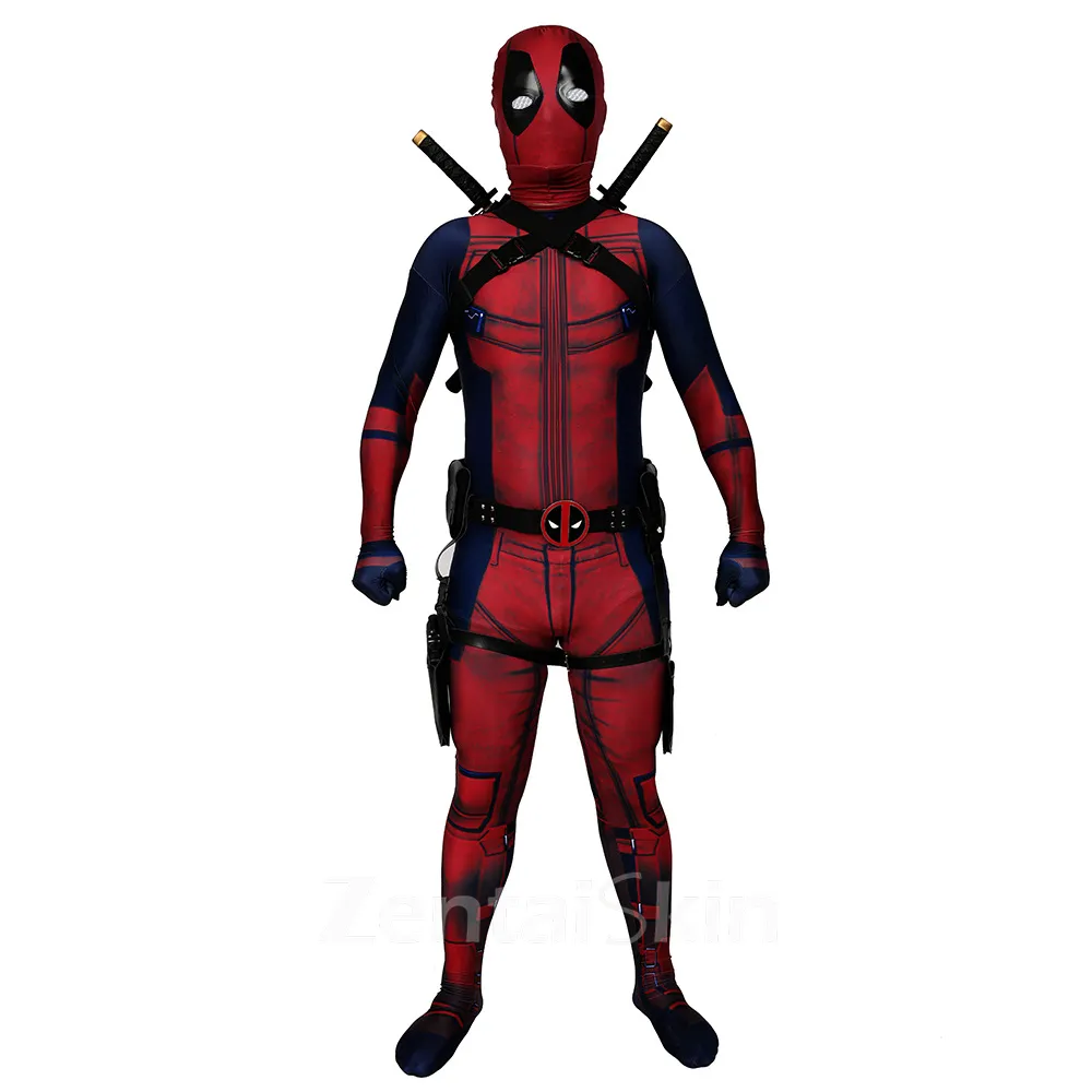 Second Skin Deadpool 2 Deadpool Anime New Style Deadpool 2 Cosplay Zentai Costume Halloween Costume Cosplay Zentai Costume