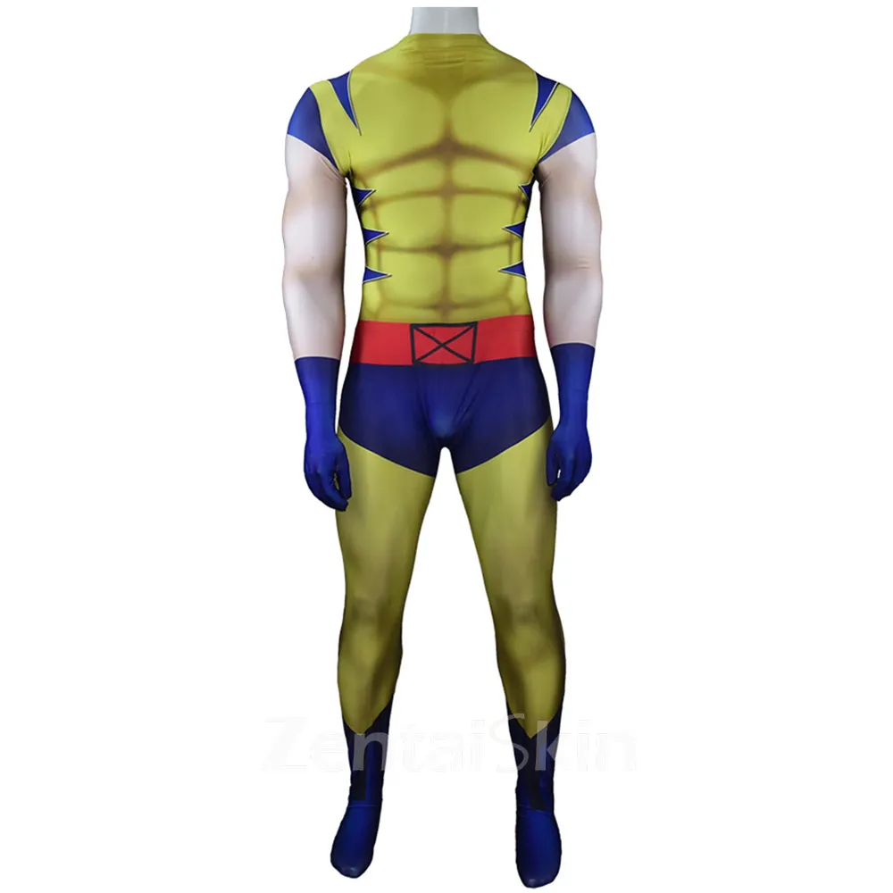 Second Skin Comic Hero Wolverine Tights Cosplay Zentai Halloween Costume