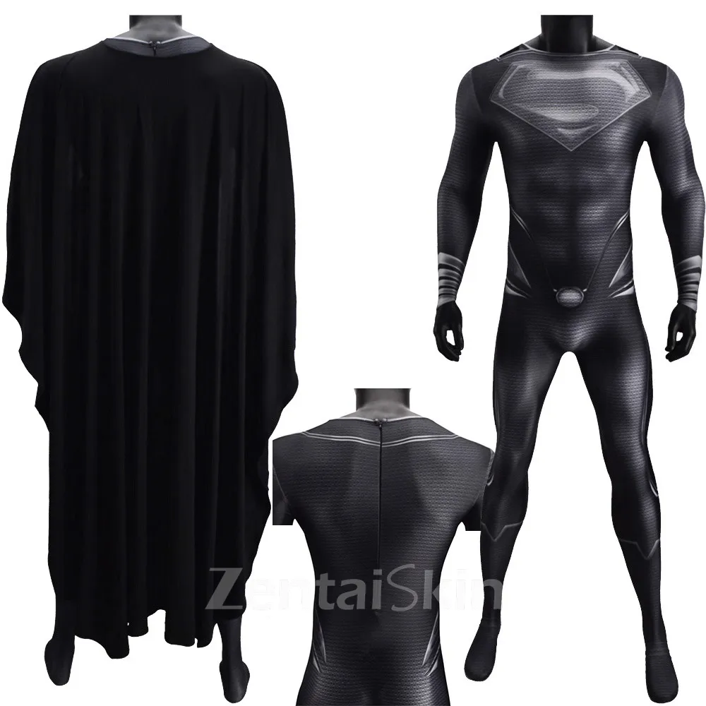 Second Skin Superman Costume Man of Steel Superman Halloween Tights Cosplay Zentai Costume