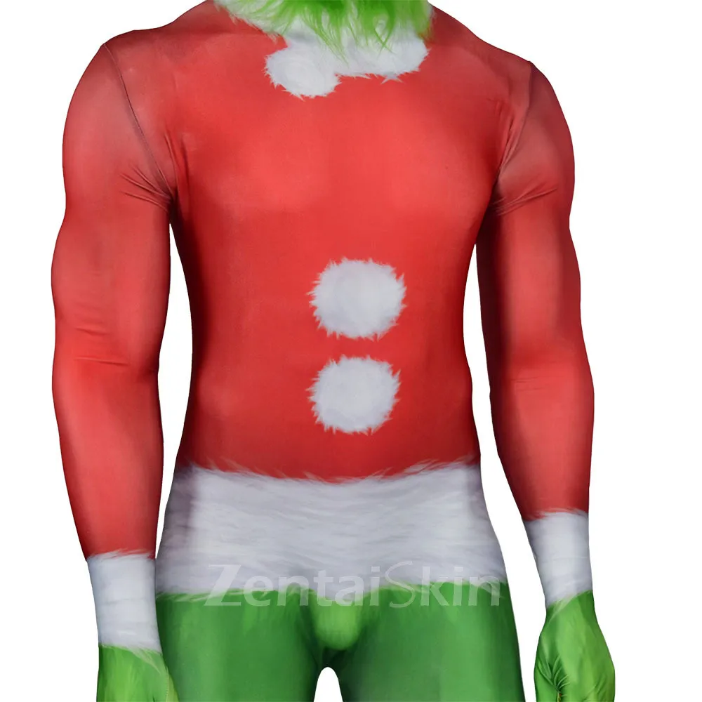 Second Skin Christmas Cosplay Zentai Stage Costumes Cosplay Zentai Costume Christmas Cosplay Zentai Ghost Glazy Cosplay Zentai Costume