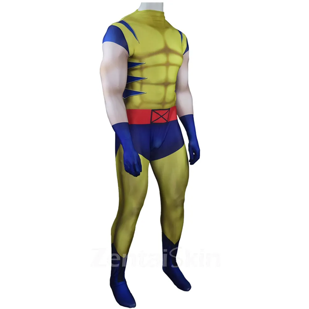 Second Skin Comic Hero Wolverine Tights Cosplay Zentai Halloween Costume