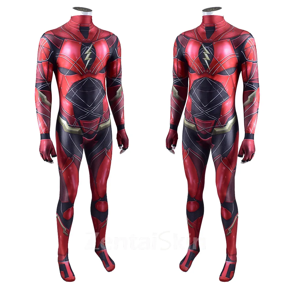 Second Skin the Flash Barry Allen the Flash Cosplay Zentai Halloween Costume