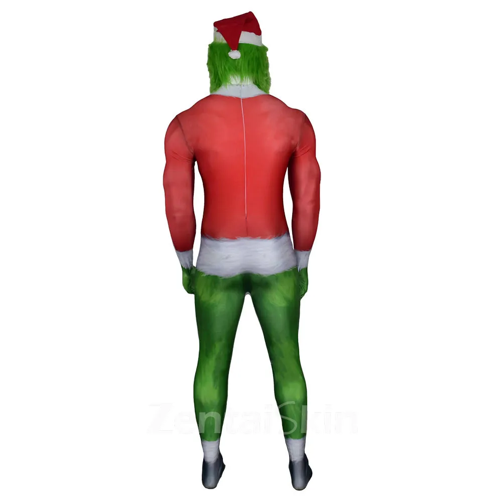 Second Skin Christmas Cosplay Zentai Stage Costumes Cosplay Zentai Costume Christmas Cosplay Zentai Ghost Glazy Cosplay Zentai Costume