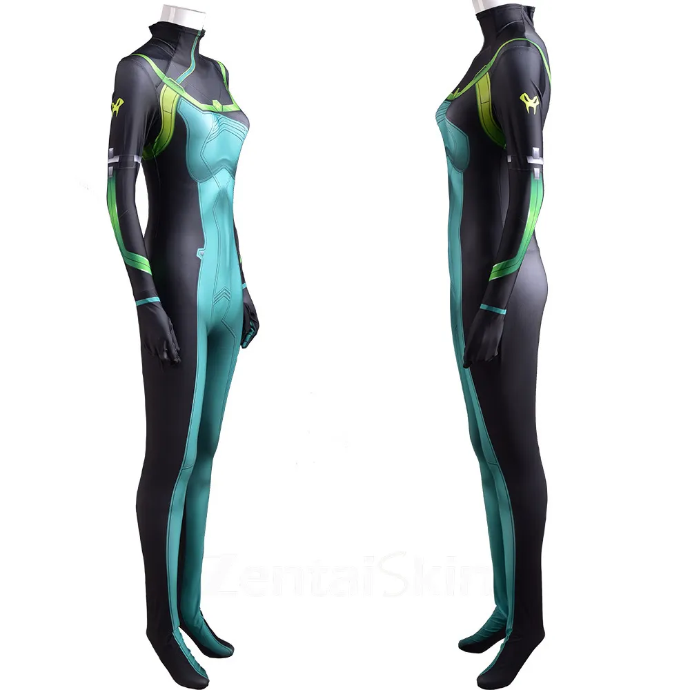 Second Skin Valorant Cos Valorant Game Cosplay Zentai Costume Cosplay Zentai Halloween Jumpsuit