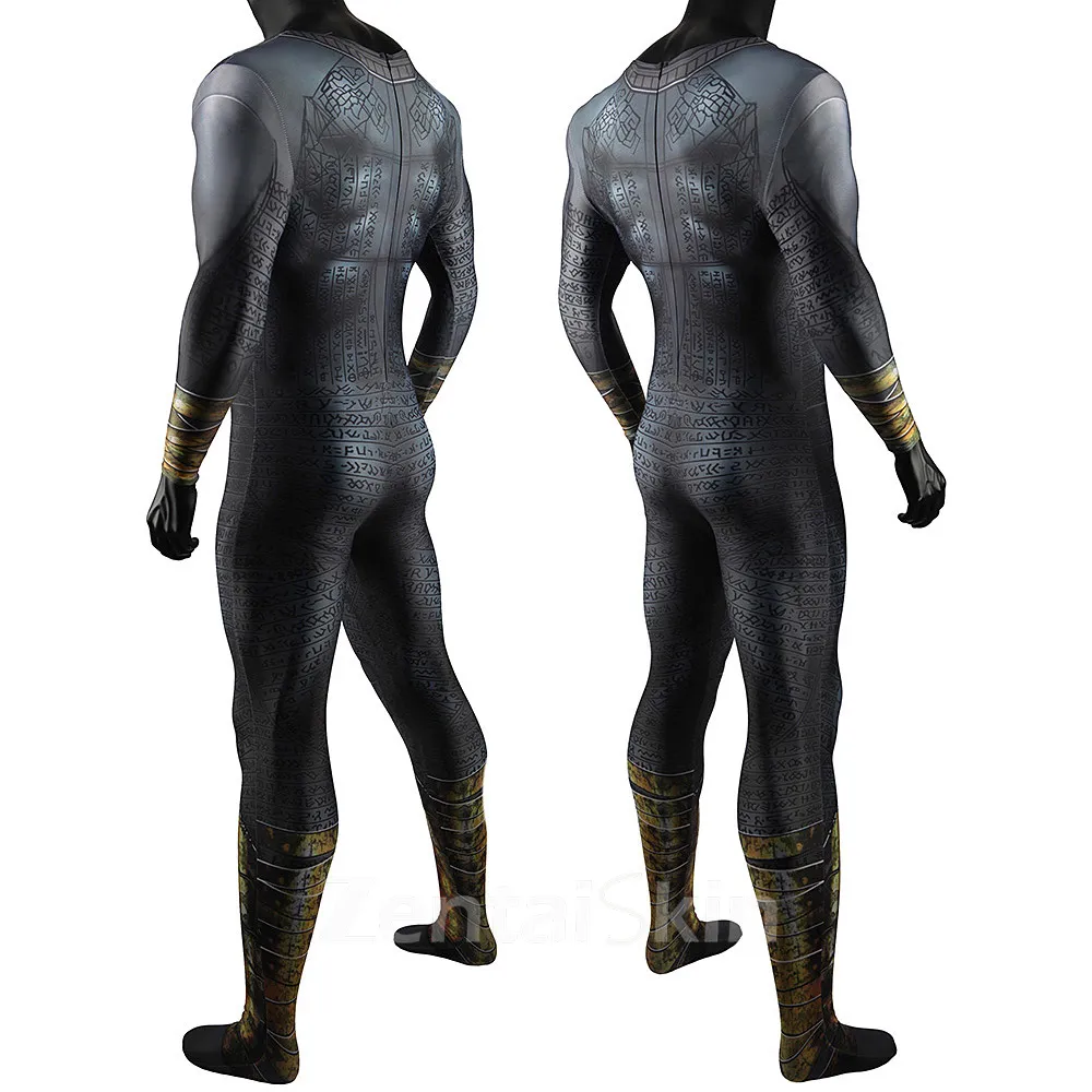 Second Skin Movie Black Adam Cos Film and Television Costume Black Adam Cosplay Zentai Costume
