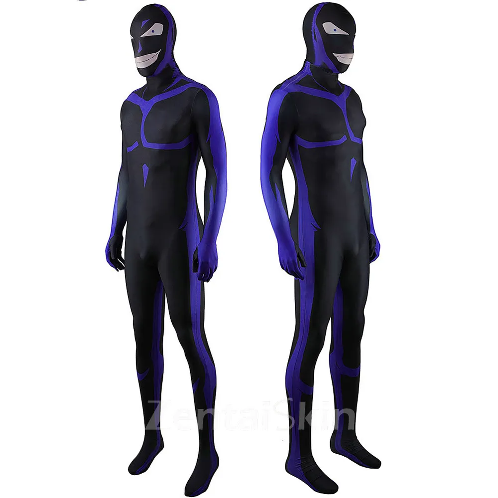 Second Skin Conan Men in Black Cosplay Zentai Costume Male Name Detective Conan Prisoner Mr. Ze Cospaly Costume Costume