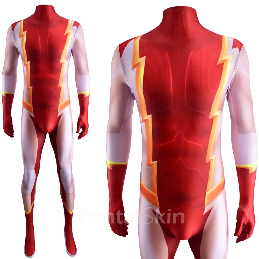 Second Skin the Flash Season 7 Bart Allen Pulse Cosplay Zentai Halloween Costume Costume