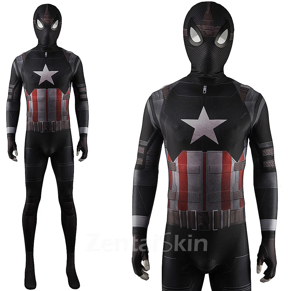 Zentai Second Skin Hero Expedition Stealth Suit Captain America Stealth Set Captainamerica
