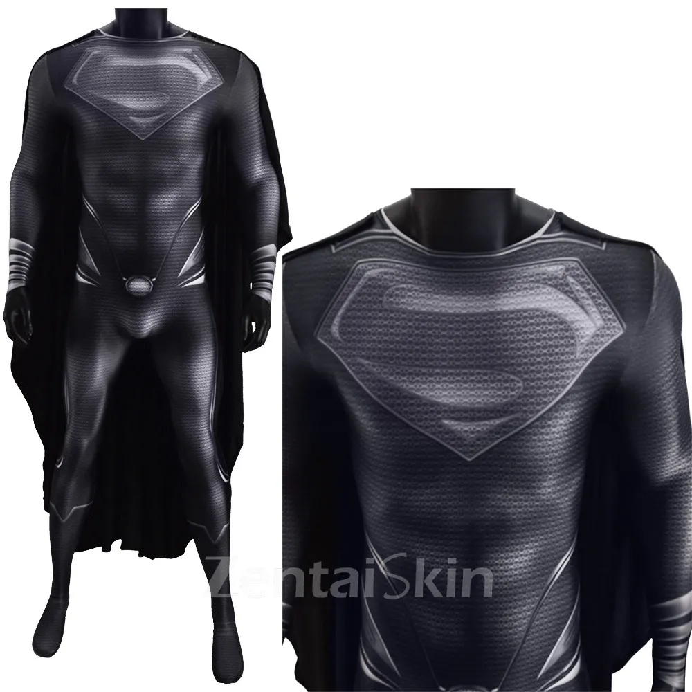 Second Skin Superman Costume Man of Steel Superman Halloween Tights Cosplay Zentai Costume