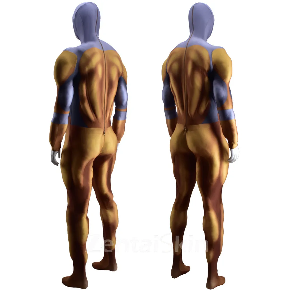 Jojo\'s Bizarre Adventure with Brando Brando Jo\'s Zentai Second Skin Full Body Muscle-filled Halloween Costume
