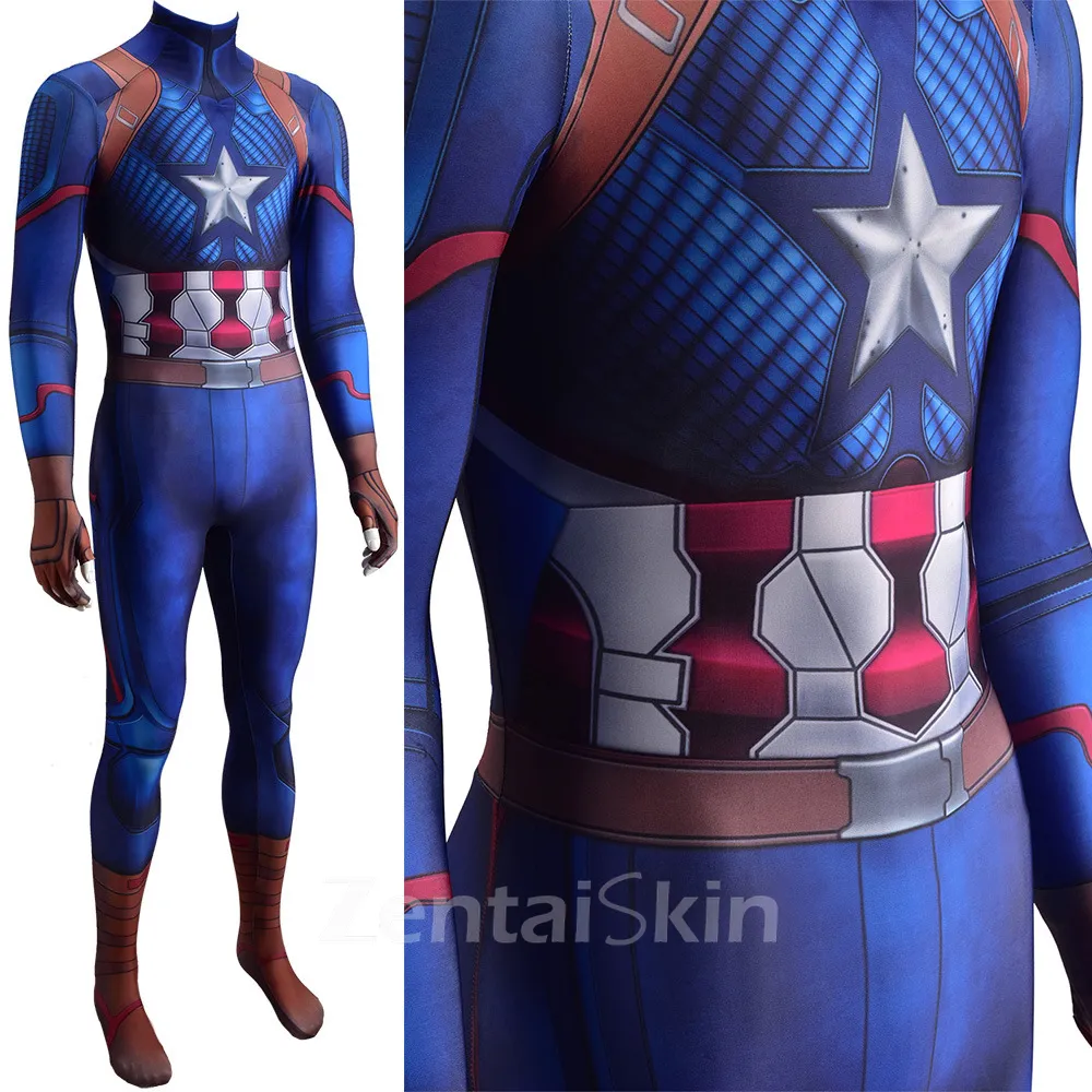 Captain America Costumes Cosplay Zentai Skin Suit Comic-con Stage Show Costumes
