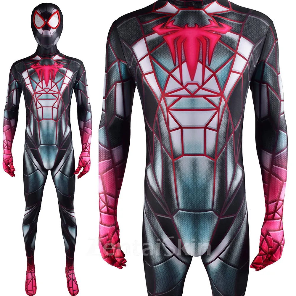 Second Skin PS5 Game Halloween Cosmiles Morales Costume Comic-con Cosplay Zentai Costume