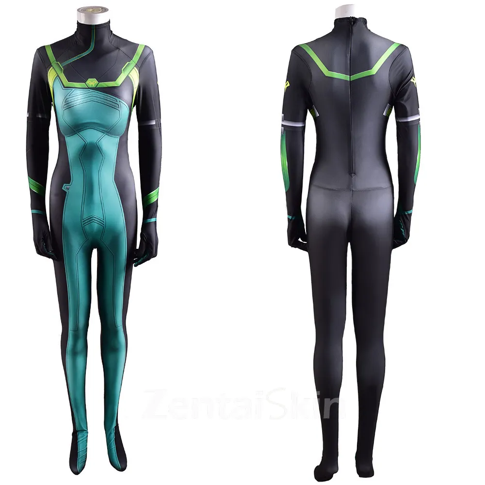 Second Skin Valorant Cos Valorant Game Cosplay Zentai Costume Cosplay Zentai Halloween Jumpsuit
