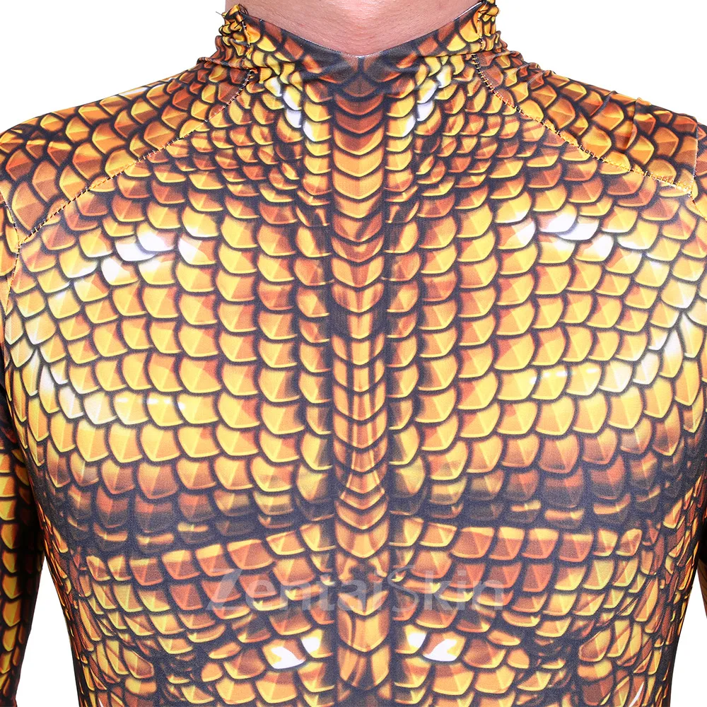 Second Skin Aquamandc Aquaman Bodysuit Cosplay Zentai Costume Halloween Cosplay Zentai Costumes