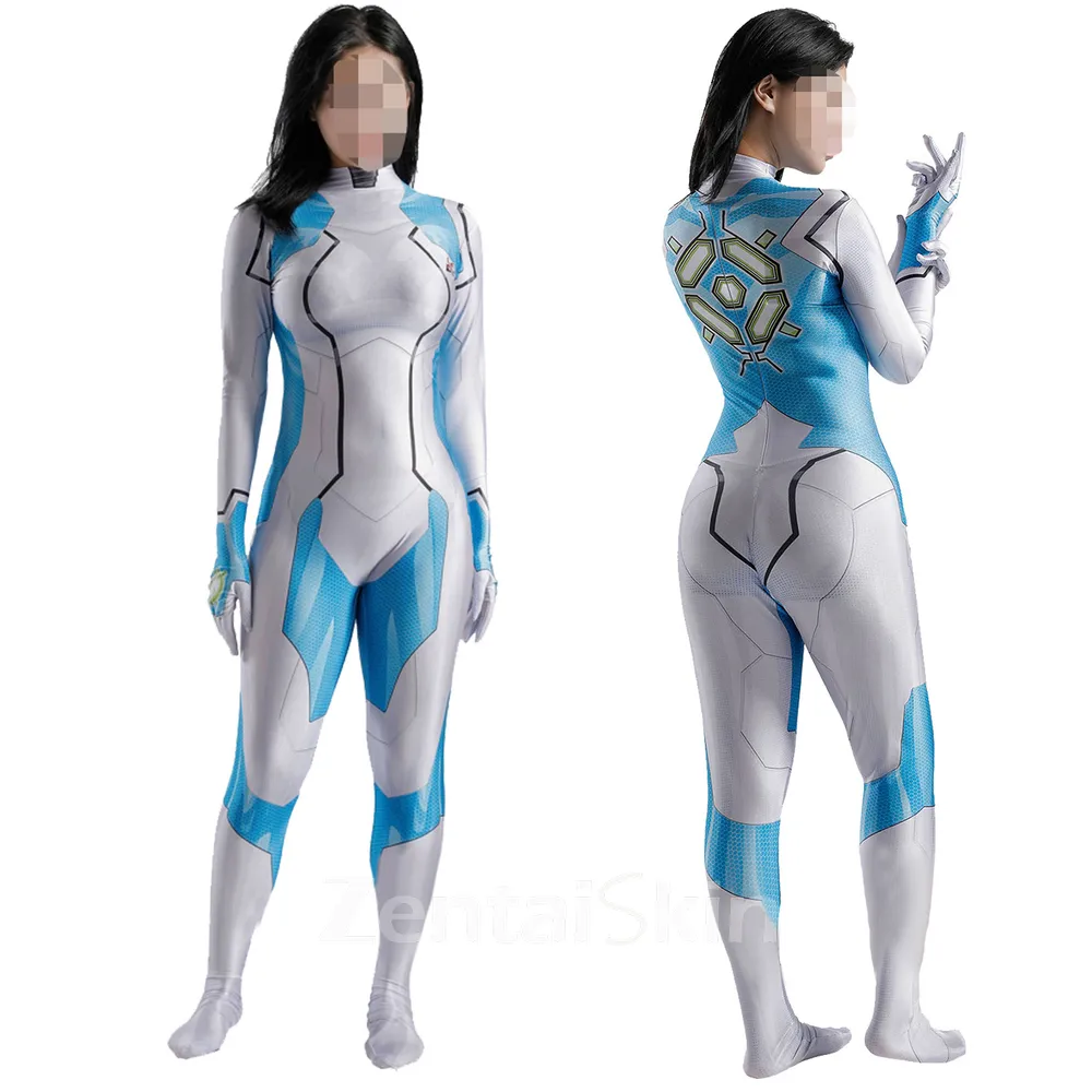 Second Skin Metroid Dread Cosplay Zentai Cosplay Women\'s Halloween Stage Costumes Cosplay Zentai Costume