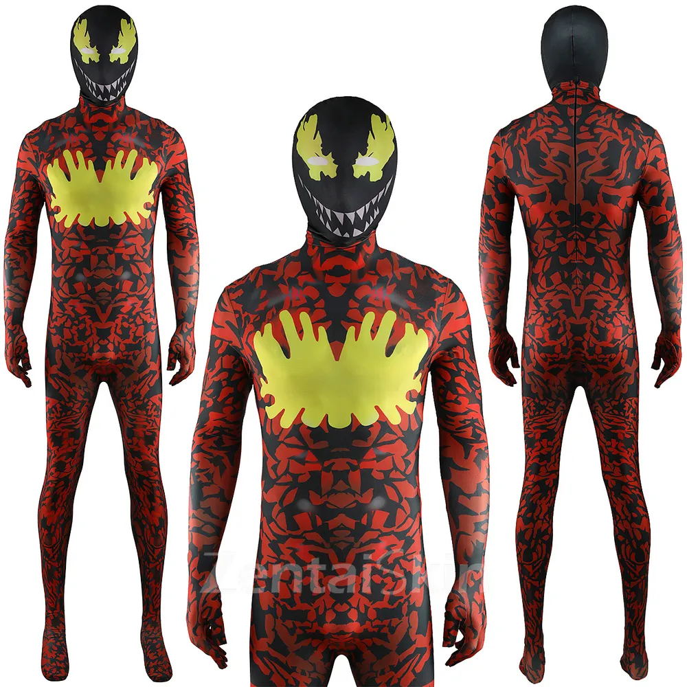 Second Skin Carnage Slaughter Suit Tights Cosplay Zentai Halloween Costume