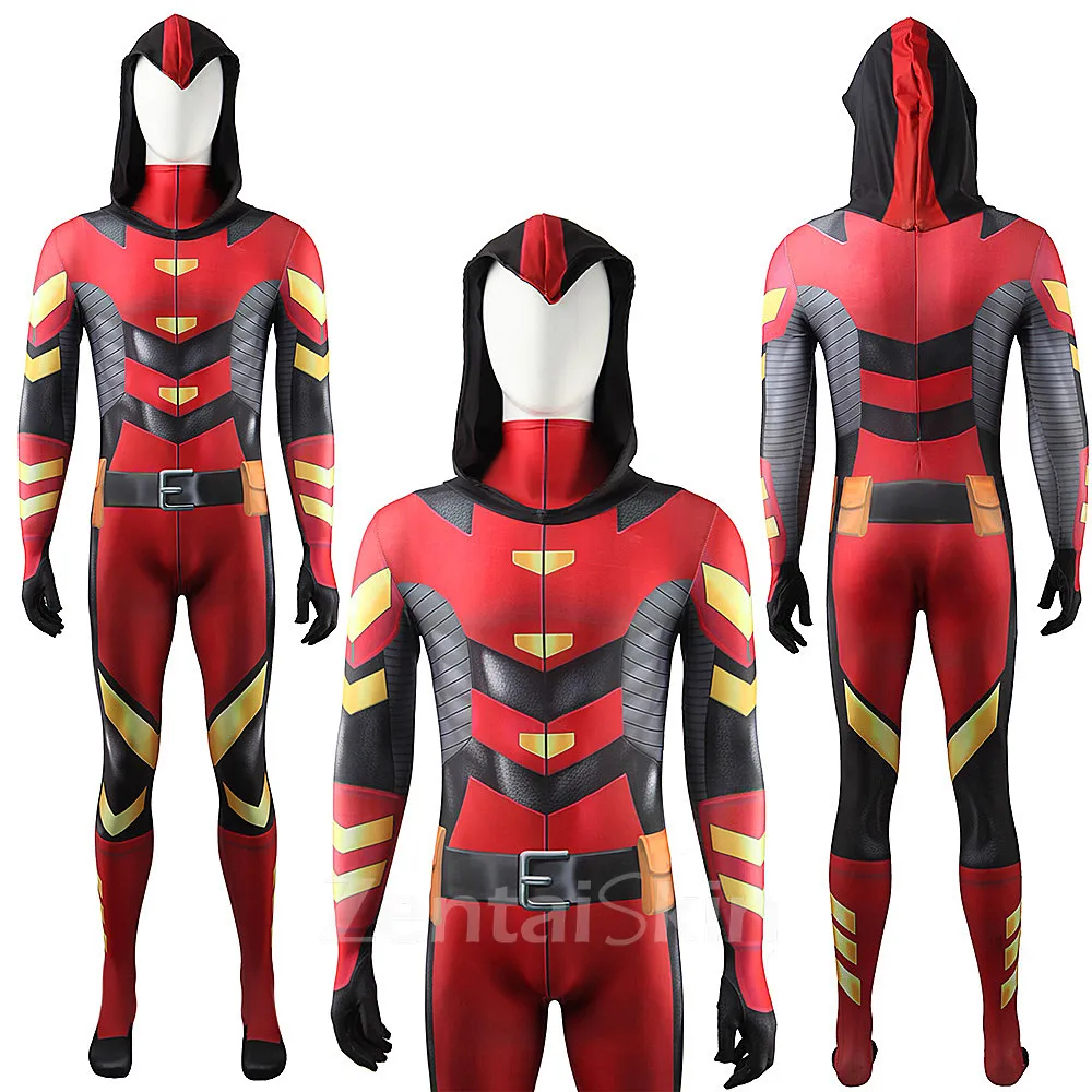 Second Skin Arsenal Red Arrow Cosplay Zentai Costume