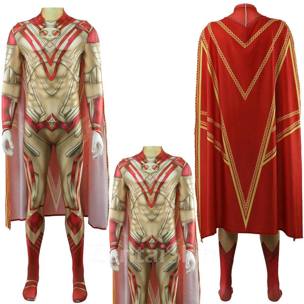 Second Skin Guardians of the Galaxy 3 Warlock Adam Warlock Costume Cosplay Zentai Halloween Costume Show Costumes