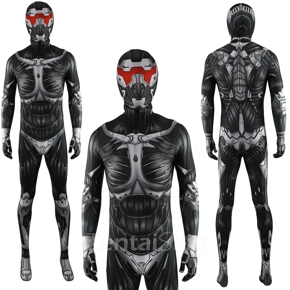 Second Skin Game Crysis 3 Crysis3 Costume Anime Costume Coverout Cosplay Zentai Costume