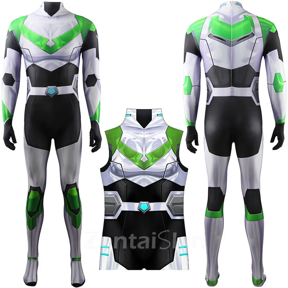 Second Skin the Protector of the King Kong Universe in the Green Red Paladin Cosplay Zentai Costume