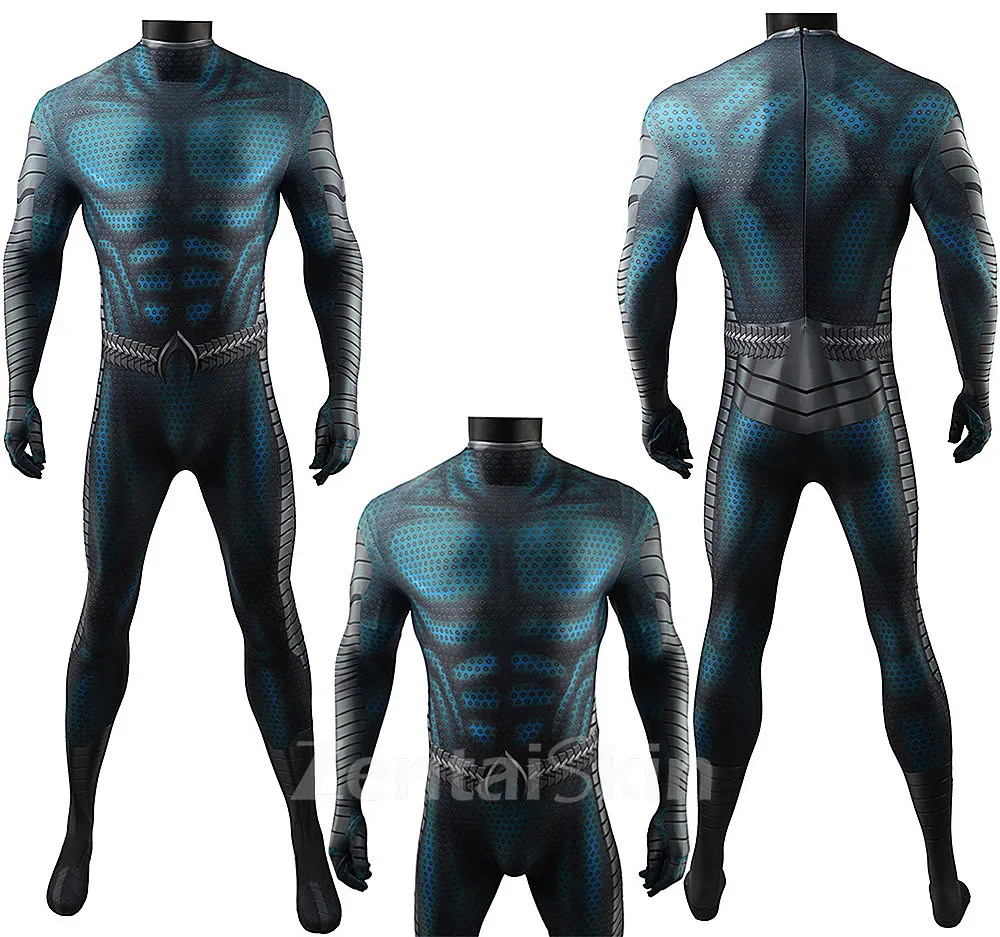 Zentai Second Skin Aquaman and the Lost Kingdom Aquaman\'s Lost Kingdom Aquaman Sneak Costume New Suit