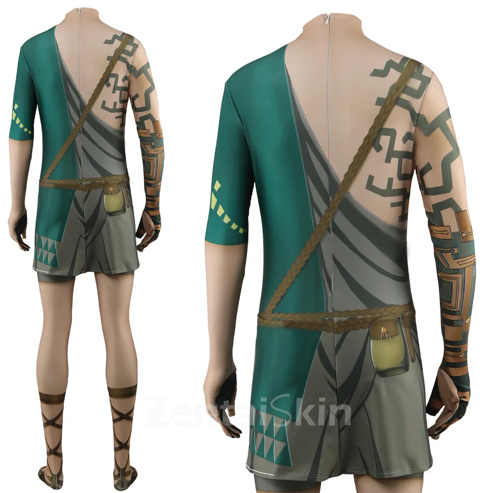 Second Skin the Legend of Zelda: Kingdom of Tears Cosplay Zentai Game Halloween Costumes Show Costumes