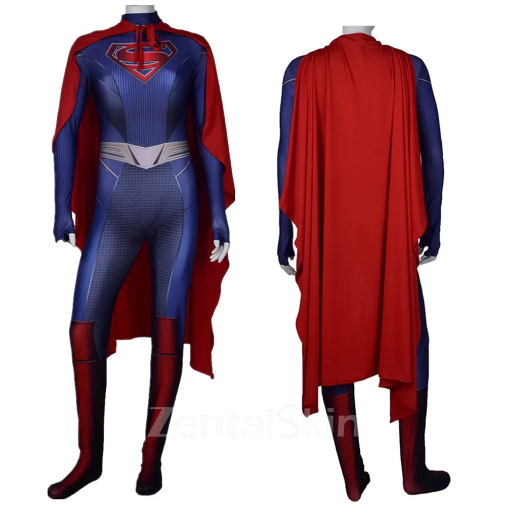 Second Skin DC Comics Supergirl Cosplay Zentai Costume Bodysuit Cosplay Zentai Costume