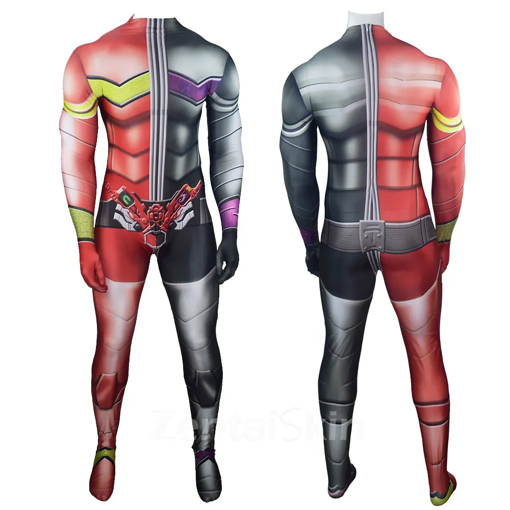 Kamen Rider Gotchard\'s Blazing Metal Cos Anime Cosplay Zentai Skin Suit Halloween Cosplay Costume Comic Con Costume Costume