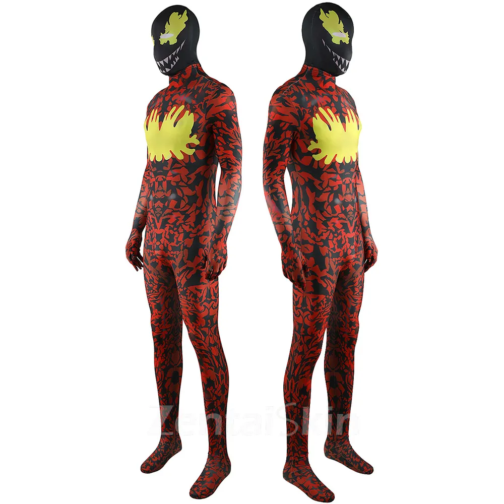 Second Skin Carnage Slaughter Suit Tights Cosplay Zentai Halloween Costume
