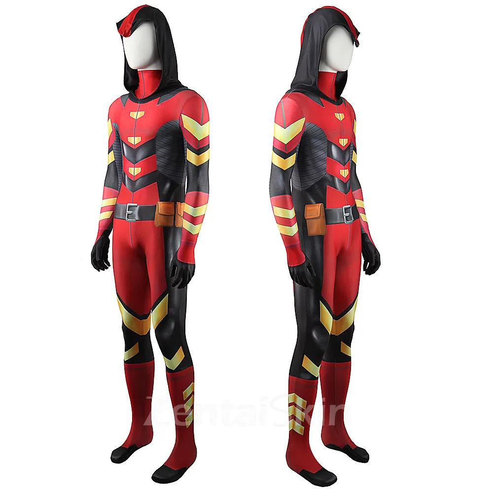 Second Skin Arsenal Red Arrow Cosplay Zentai Costume