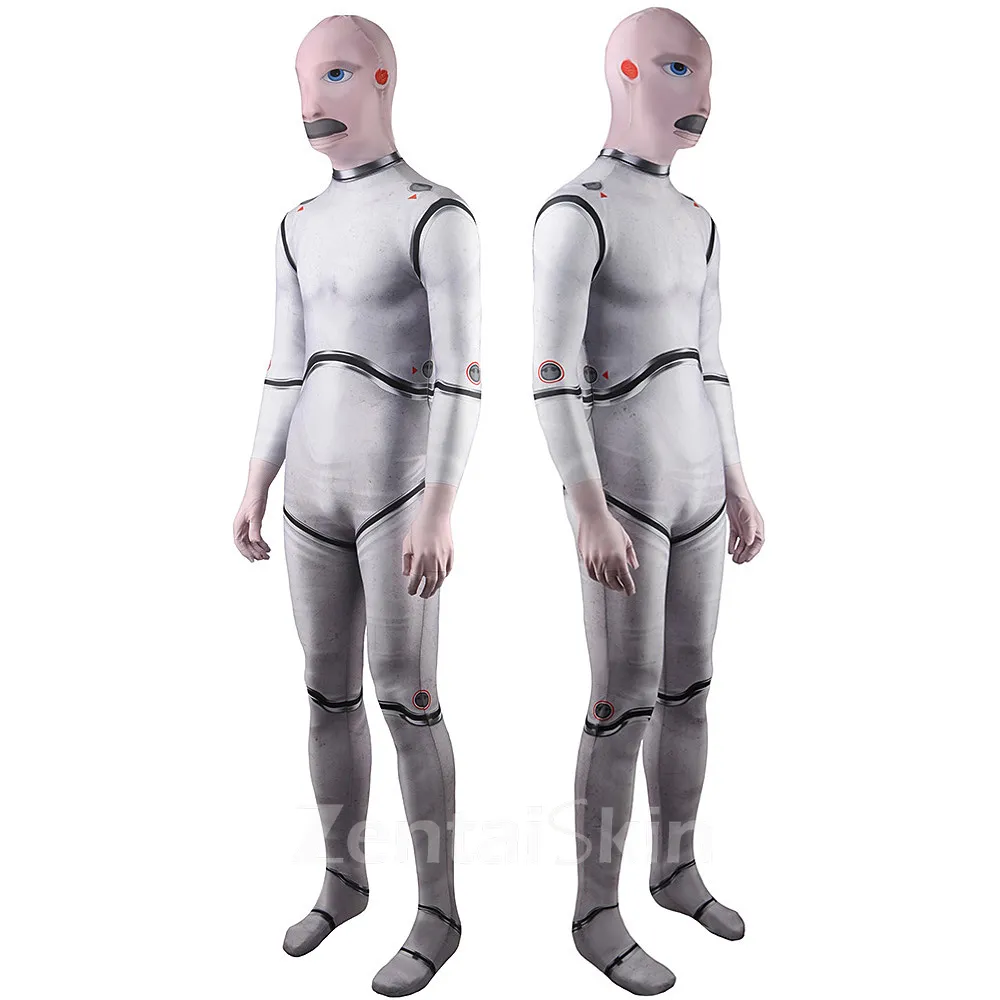Second Skin Game Atomic Heart Costume Cosplay Zentai Halloween Costume Riverside Robot Cyber Old Chiang Costume