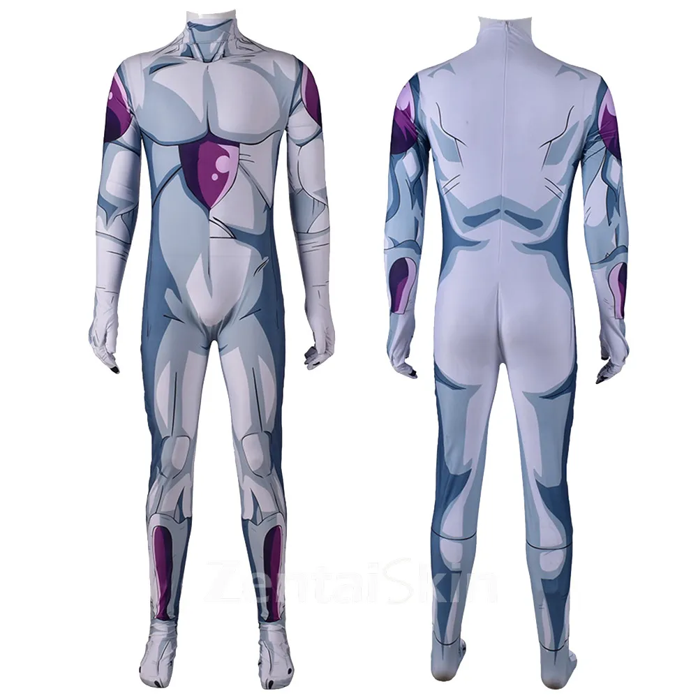Second Skin Anime Dragon Ball Dragon Ball Z Resurrected Frieza Costume Cosplay Zentai Costume Show Costumes
