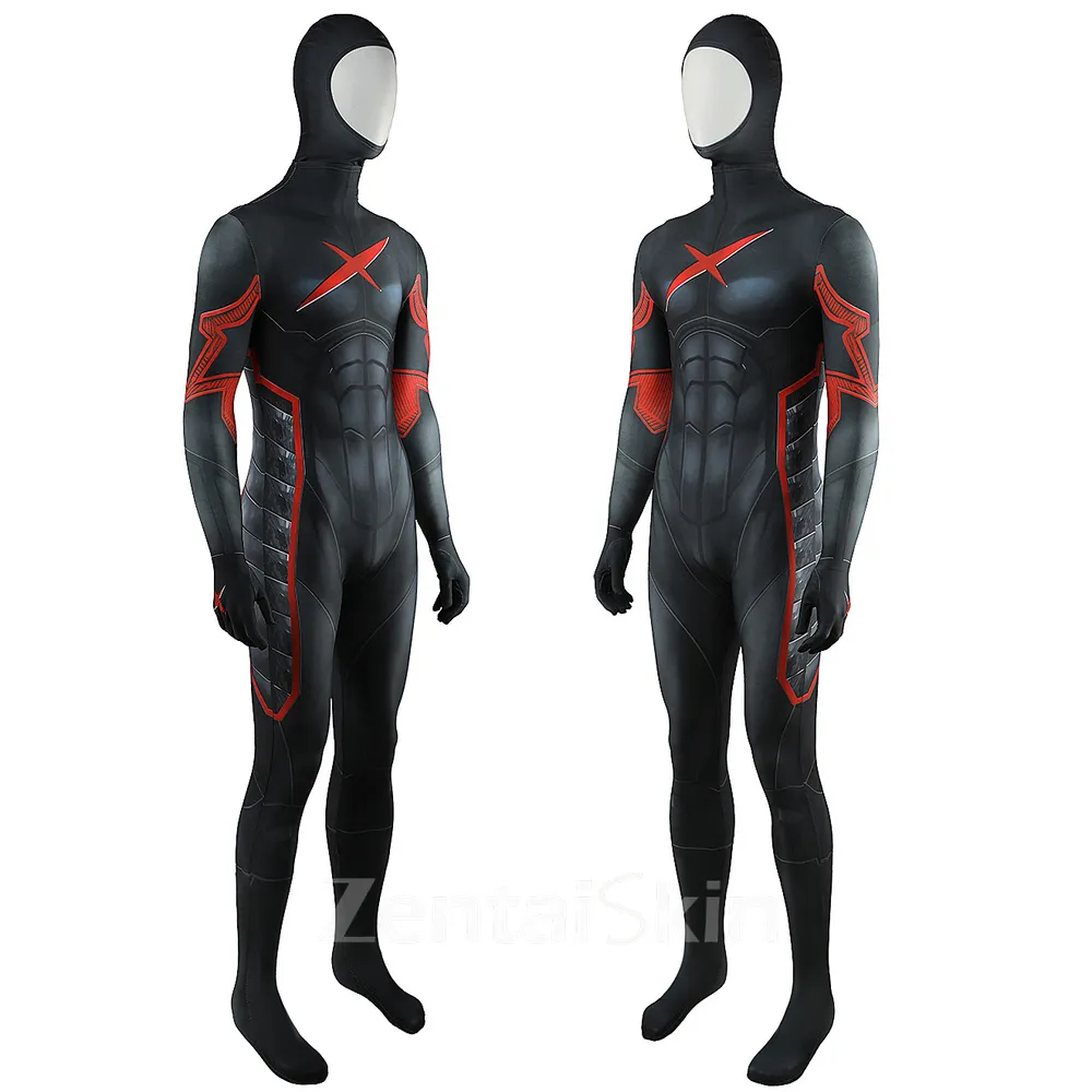 Second Skin Comic Boy Titan Red X Red X Bodysuit Earth-27 Red X Cosplay Zentai Costume