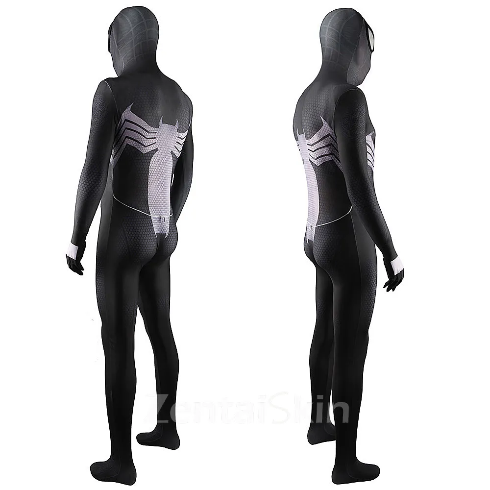 Second Skin Black Venom Cosplay Zentai Costume Venom Halloween Cosplay Zentai Costume