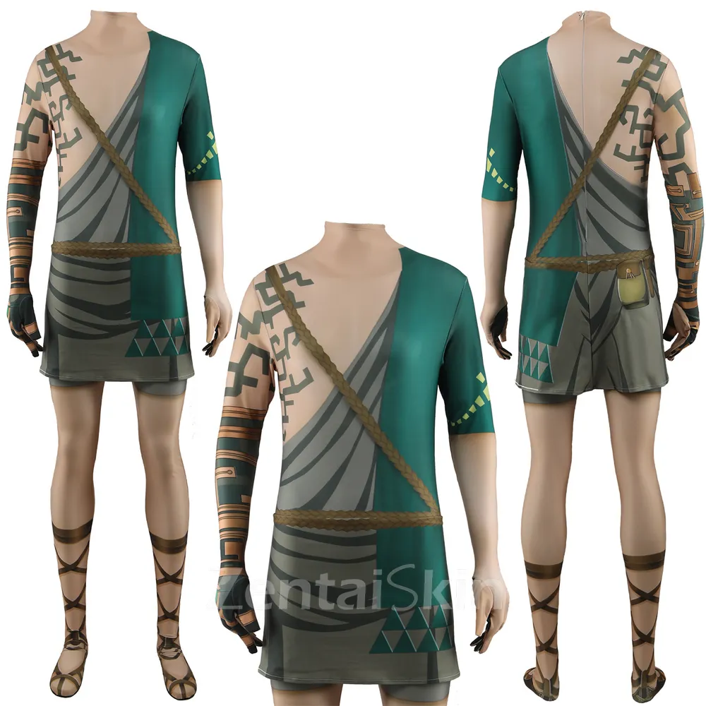 Second Skin the Legend of Zelda: Kingdom of Tears Cosplay Zentai Game Halloween Costumes Show Costumes