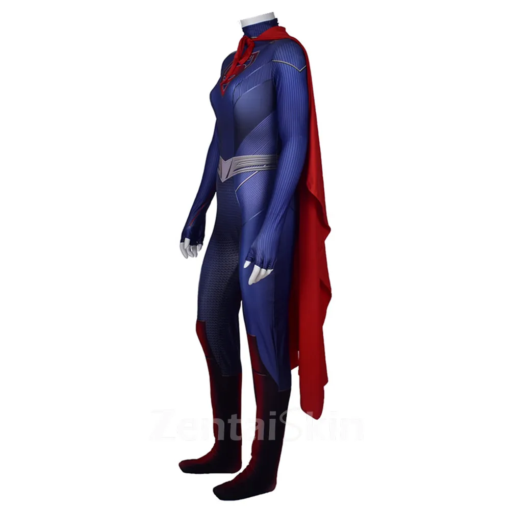Second Skin DC Comics Supergirl Cosplay Zentai Costume Bodysuit Cosplay Zentai Costume