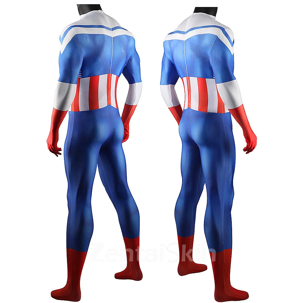 Second Skin Falcon & Winter Soldier Captain America Halloween Cosplay Zentai