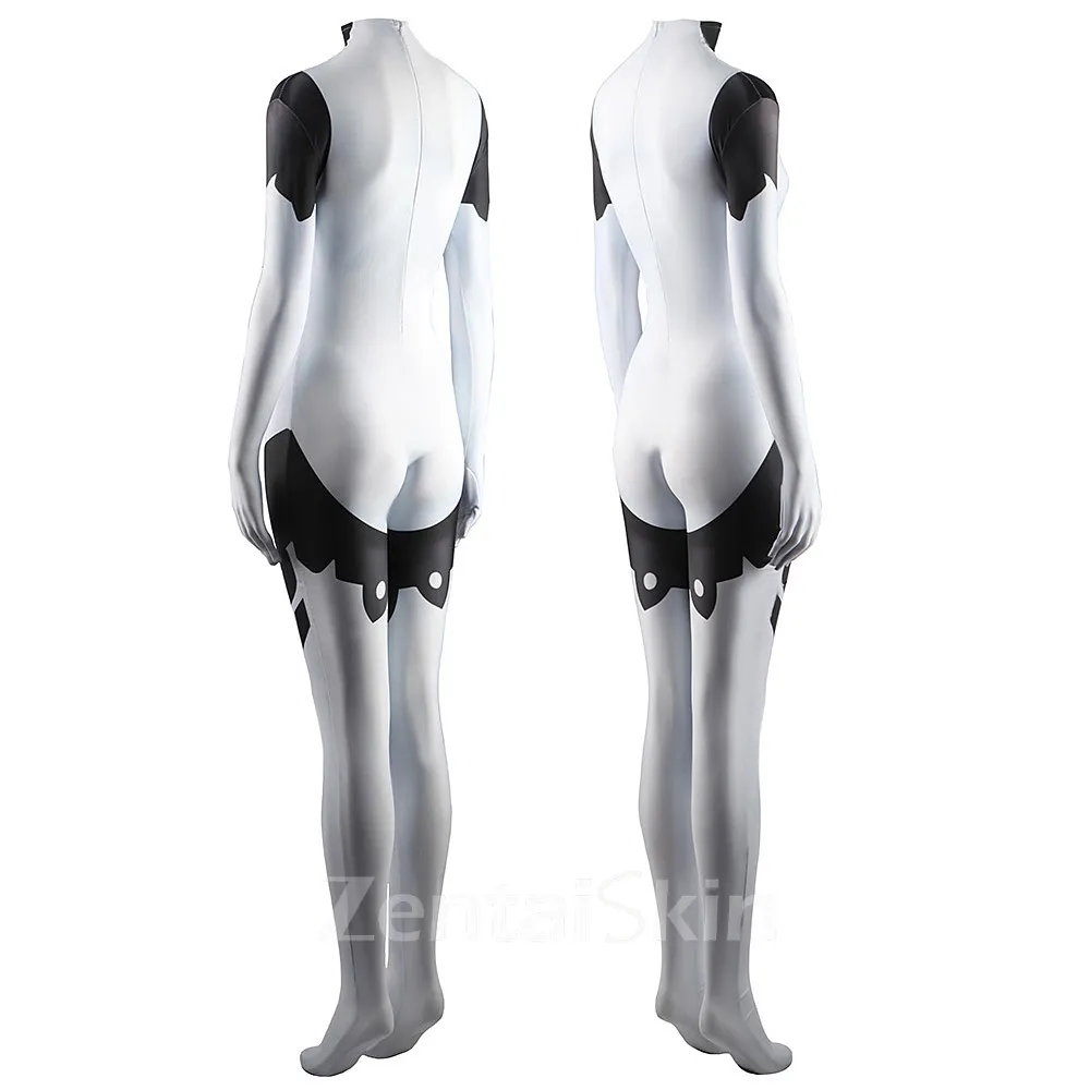 Second Skin Halloween Comic Book Hero Silver Banshee Cosplay Zentai Costume